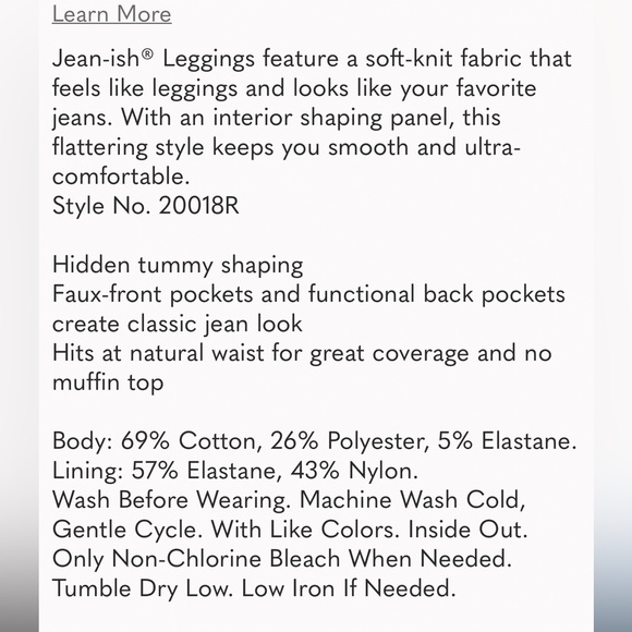 SPANX Jean-Ish Houndstooth Plaid Leggings Pants PullOn Waist Slimming Black Gray - Picture 7 of 11